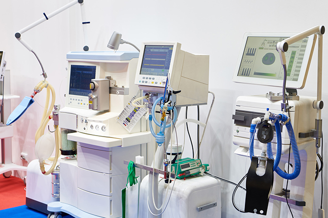 photo of ventilators. Getty Images.