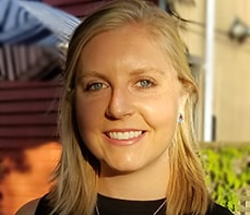 Shannon Pawloski smiles and poses for a portrait