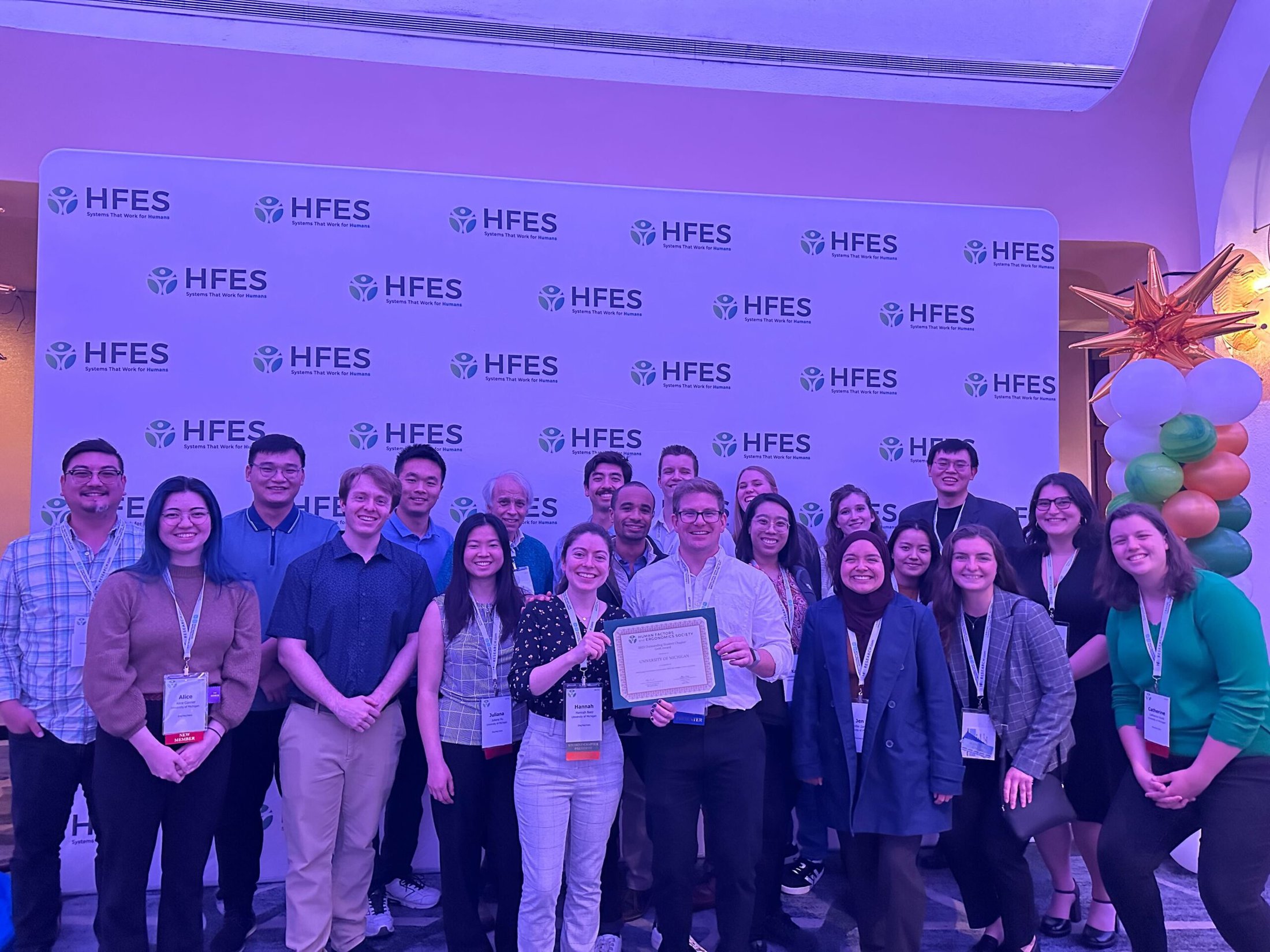 U-M IOE members take home awards from the HFES annual meeting